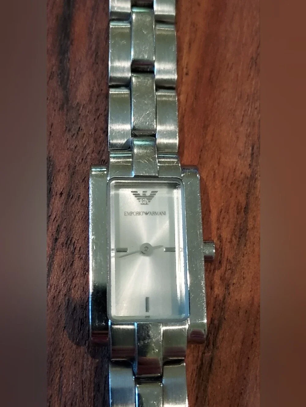 Emporio Armani AR5433 Silver Stainless Steel Quartz Watch With Box